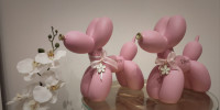 Bubby chien ballon rose