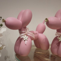 Bubby chien ballon rose
