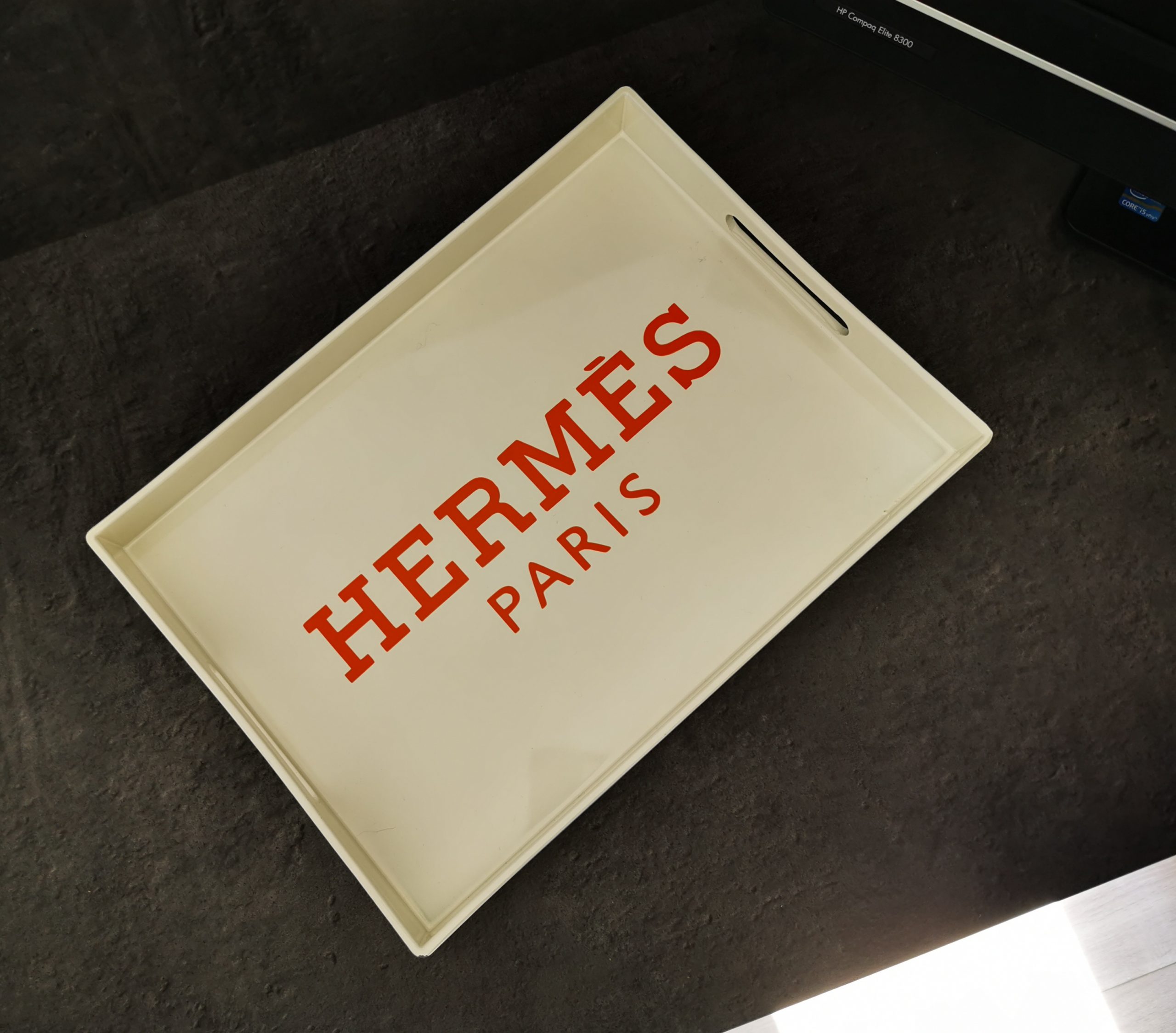 Plateau rectangulaire blanc – Image 5
