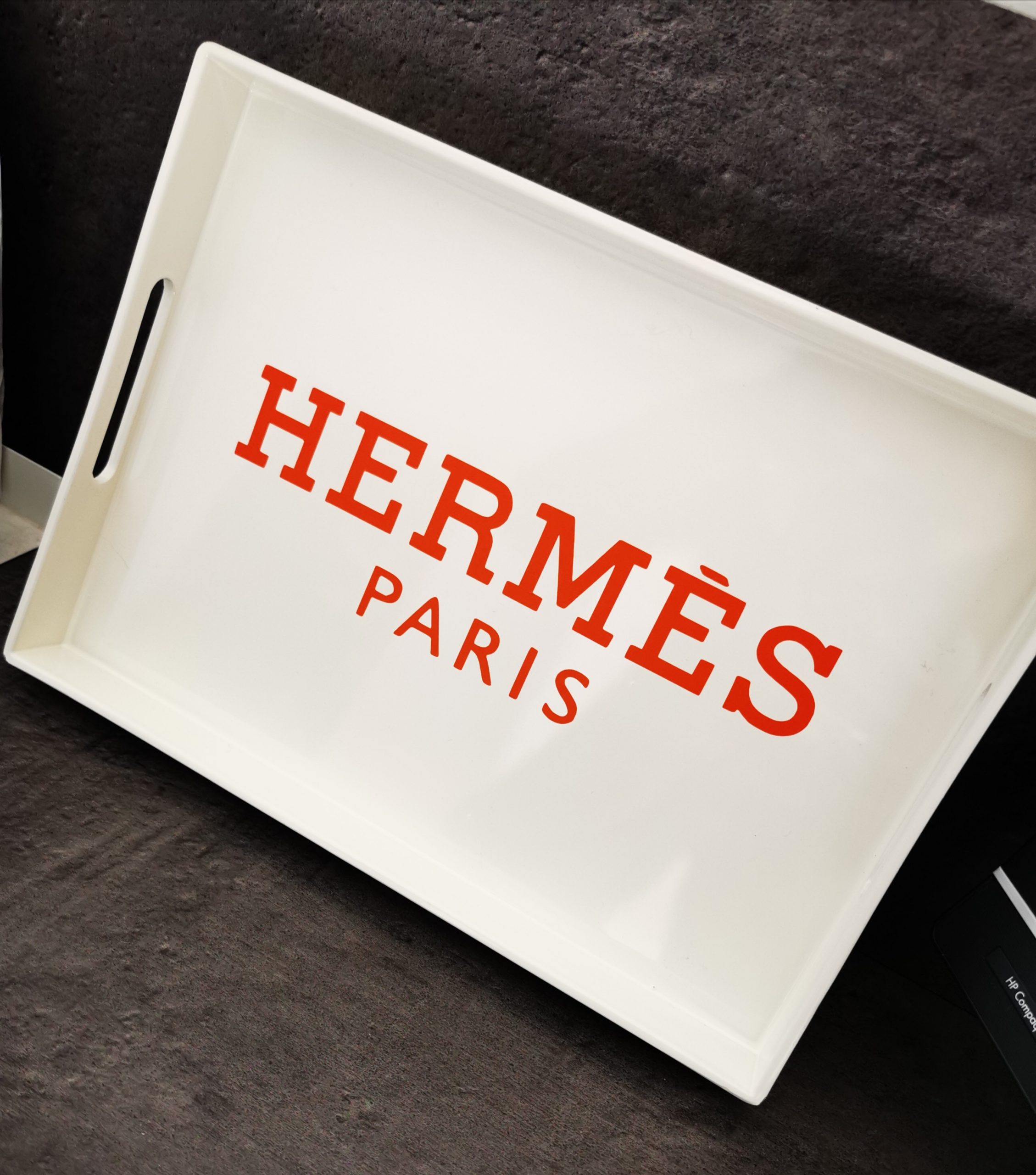 Plateau rectangulaire blanc – Image 7