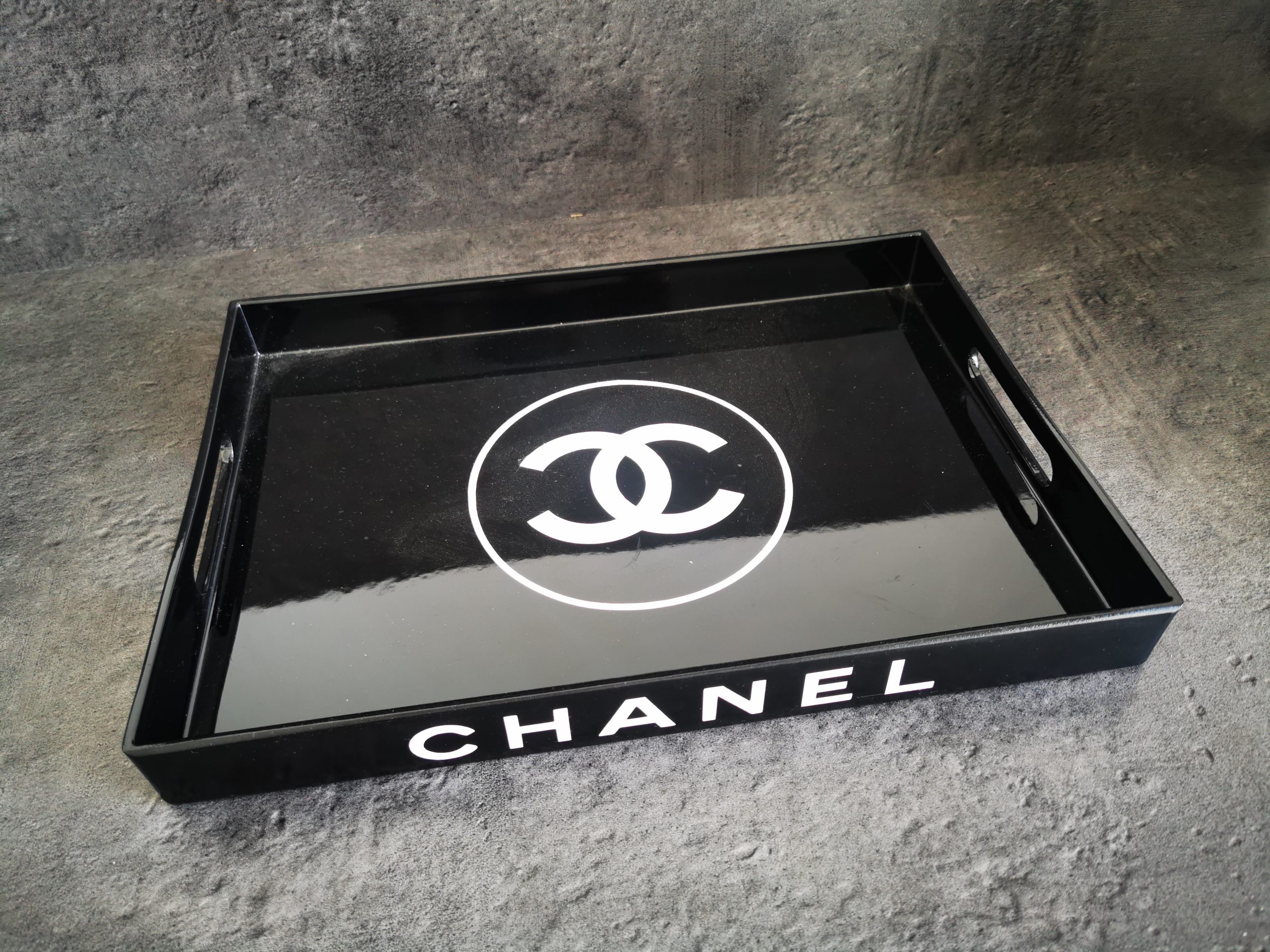 Plateau rectangulaire noir – Image 3
