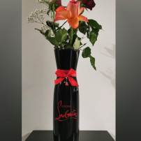 Vase Timeless noir et rouge