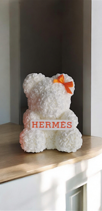 ourson fleurs grand format