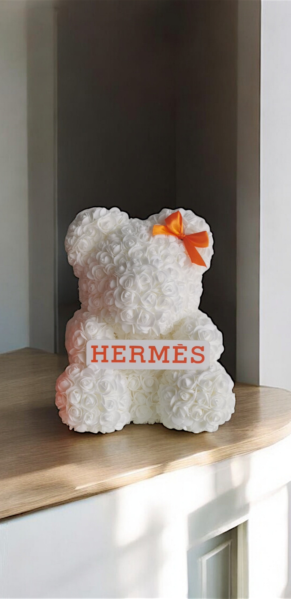 ourson fleurs grand format